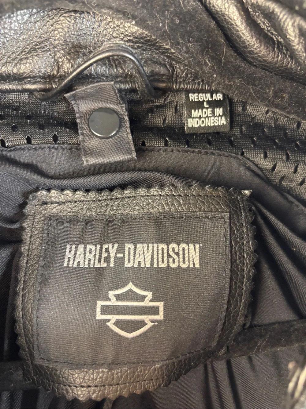 Harley-Davidson Men's Swingarm 3-in-1 Black Leather Jacket‎ Like New!